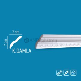 Küçük Damla Desenli Stropiyer (Kartonpiyer)